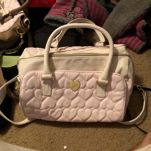 Pink/ white handbag - Picture 2 of 3